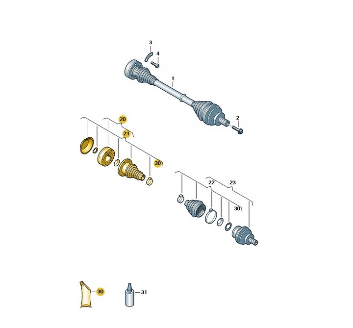 фото №2, Амортизатор pnemuatyczny оригинальный номер 3q0413031be