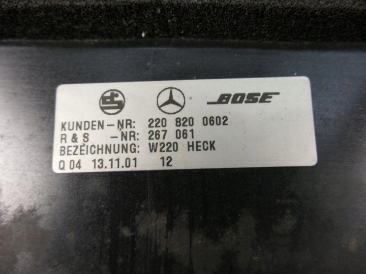 фото №9, Mercedes w220 динамік сабвуфер boose 2208200602