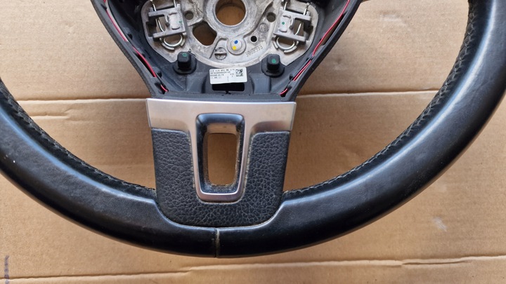 фото №5, Кермо мультифункція vw passat b6 b7 golf vi 3c8419891be шкіра