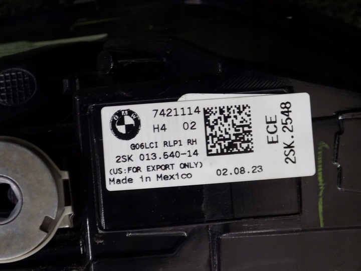 фото №6, Bmw x6 g06 lci лампа зад задняя led правая eu 7421114