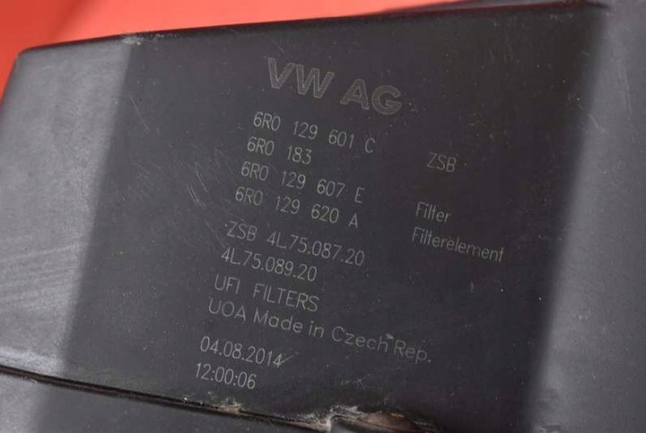 фото №8, Корпус фільтра повітря 6r0129601c skoda rapid 1.6 tdi 90 km 12-17