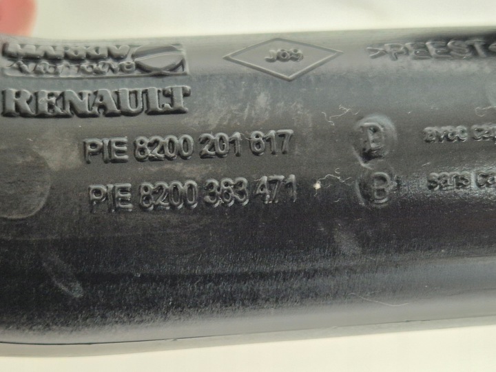 фото №10, Труба шланг интеркулер turbo renault megane 2 scenic 1.9 dci 8200201817d