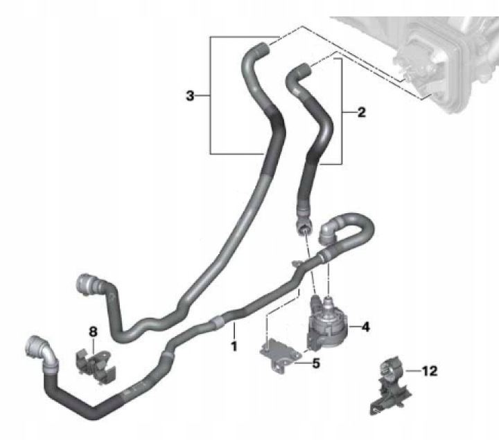 фото №7, Bmw x5 g05 x6 g06 x7 g07 b57 шланг шланг трубка насосы воды охлаждение