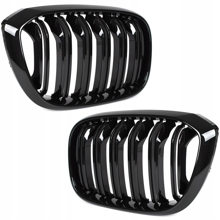 фото №11, Решётка решётки радиатора решётка радиатора решётка do bmw x3 g01 x4 g02 чёрный блеск