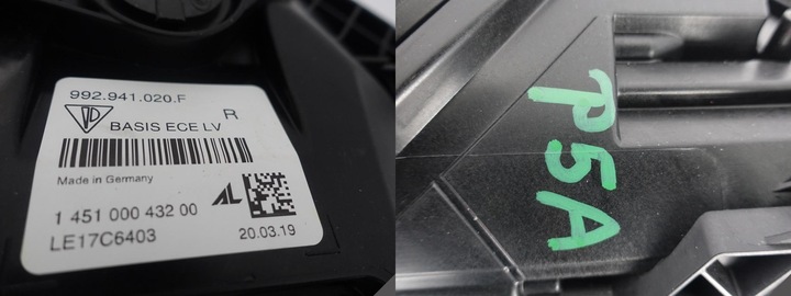 фото №12, Porsche 911 992 19- лампа полный led базовый правая eu