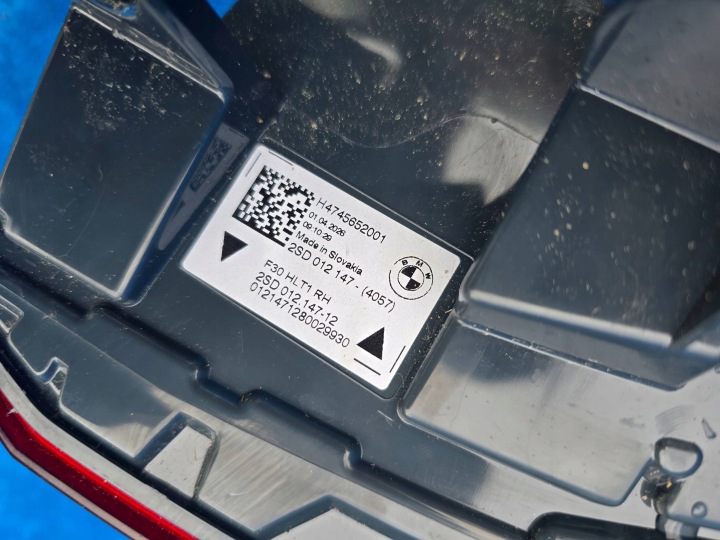 фото №7, Фара зад задня права led bmw 3 f30 m3 f80 lci 7456520 чорний line