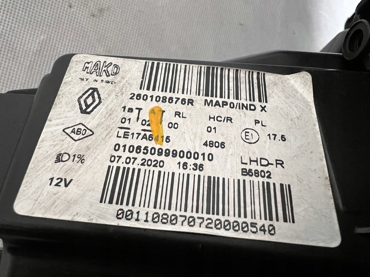 фото №13, Renault clio 5 v повний led лампа ліва права фара лівий праві демонтаж