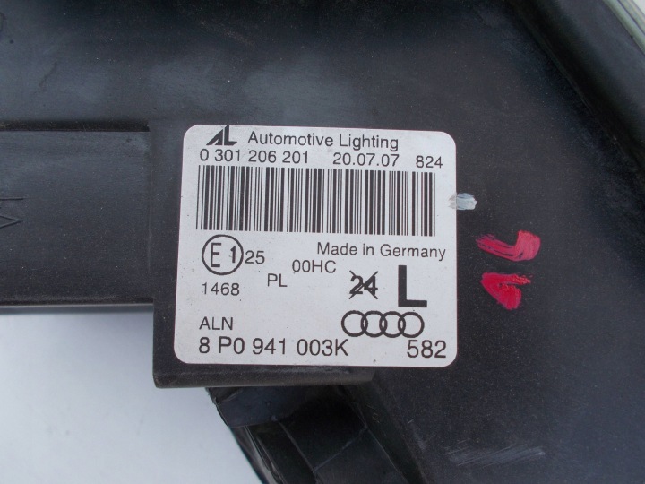 фото №10, Audi a3 s3 8p 2003 перед сторона ліва передня фара 8p0941003k