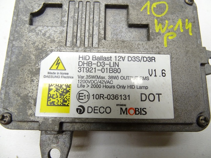 фото №7, Преобразователь модуль света ксенон 3t921-01b80 hyundai i30