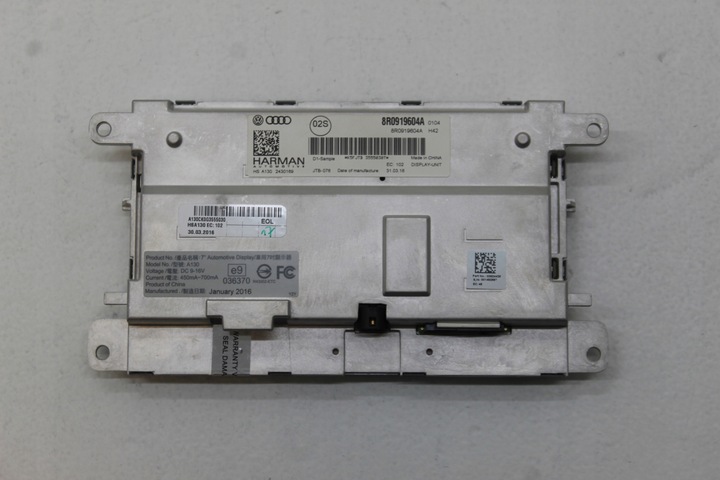 фото №5, Audi a5 8t рестайлинг экран дисплей 8r0919604a