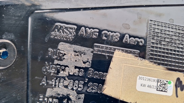 фото №12, Mercedes cla w118 45 amg aero диффузор бампера заднего