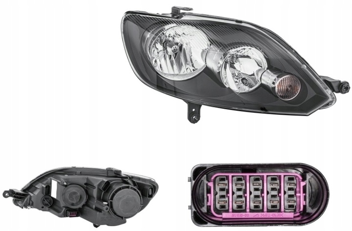 фото №1, Фара лампа правий vw golf vi plus 09- hella