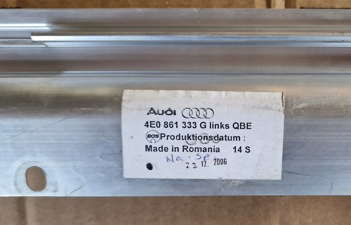 фото №5, Ролета дверь левый зад левая задняя audi a8 d3