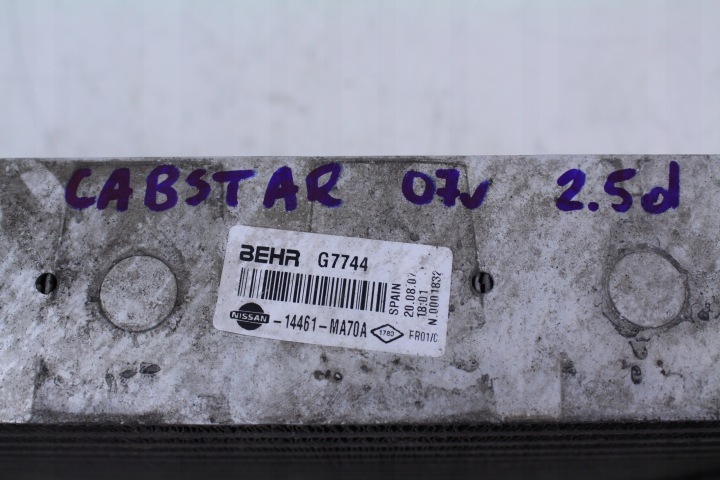 фото №5, Радиатор интеркулер nissan cabstar 07r. 2.5d