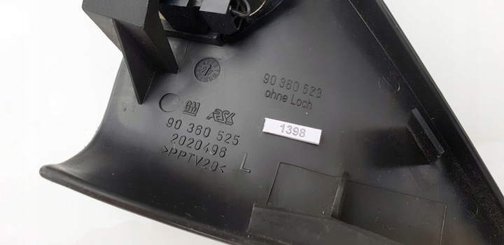 фото №13, Opel astra f i mk1 заглушка трикутник дзеркало електричного динамік лівий