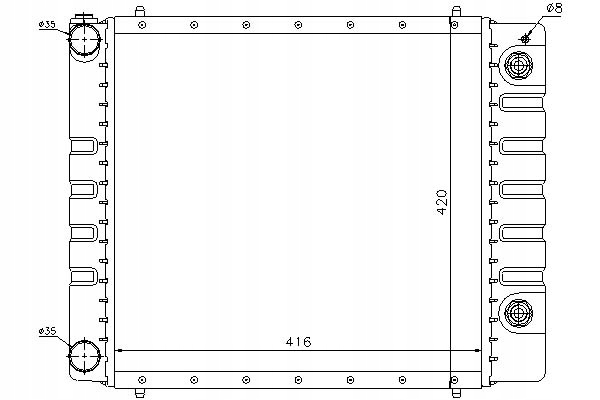 фото №13, Nissens 64328 радиаторов, система охлаждение двигателя