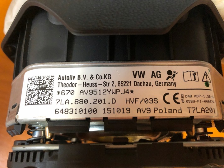 фото №1, Vw t6 подушка безпеки водія 7la880201d
