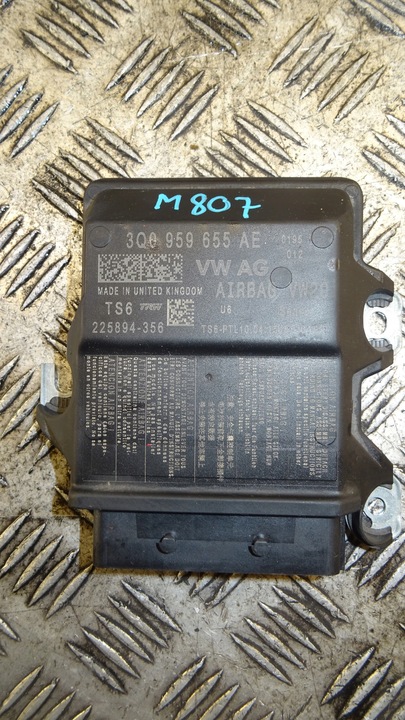 фото №1, Модуль датчик подушка безпеки volkswagen оригінальний номер 3q0959655ae номер 807