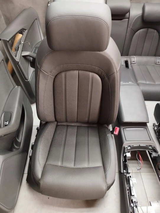 фото №13, Audi a6 c7 4g рестайлинг сиденья обшивки кожа вентилируемые bez airbagów