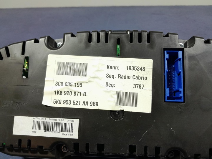 фото №5, Vw scirocco 1.4 tsi 160 km спідометр  прилади eu 1k8920871b