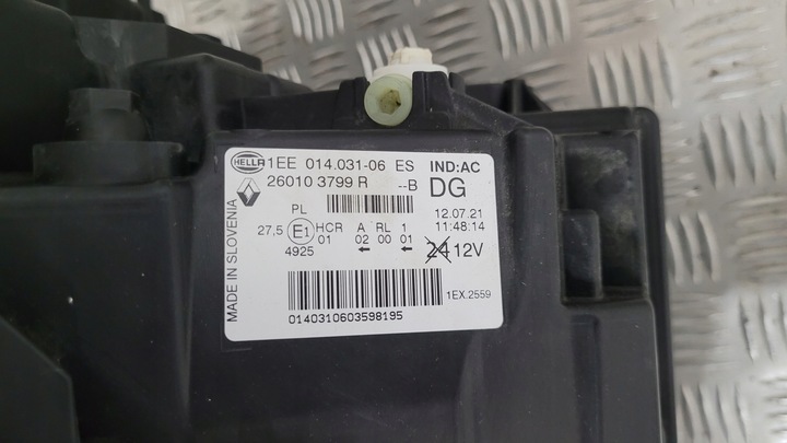 фото №11, Renault trafic iii рестайлинг 19-21 полный led 260103799r оригинал европа сцепление