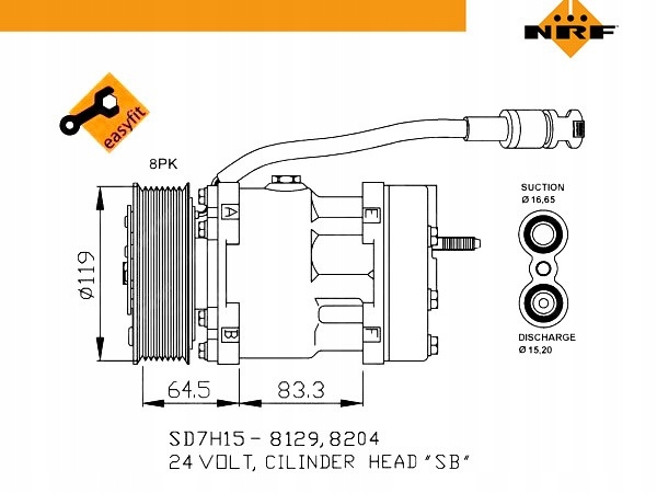 фото №2, Компрессор компрессор кондиционера [nrf]