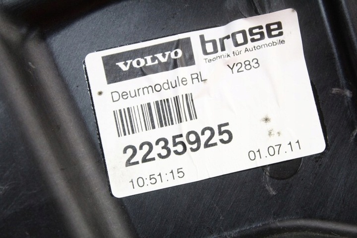 фото №5, Подъемник стекла левый зад 30784312 volvo s60 2 ii 10-13