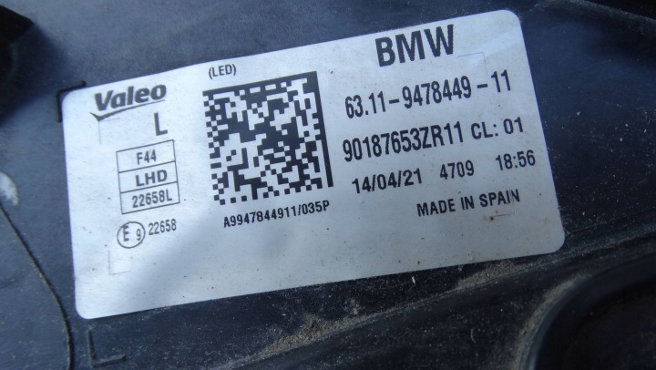 фото №10, Фара ліві перед 9478449 bmw 2 f44 повний led