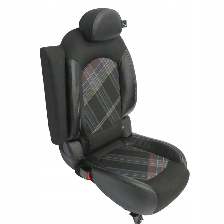 фото №12, Mini r61 сиденье сиденья левый задний материал кожа hot cross чёрный