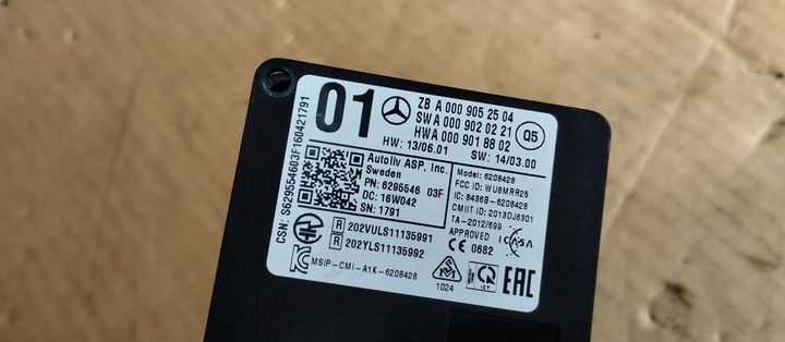 фото №4, Радар датчик дистроник ассистент mercedes glc w253 a0009052504