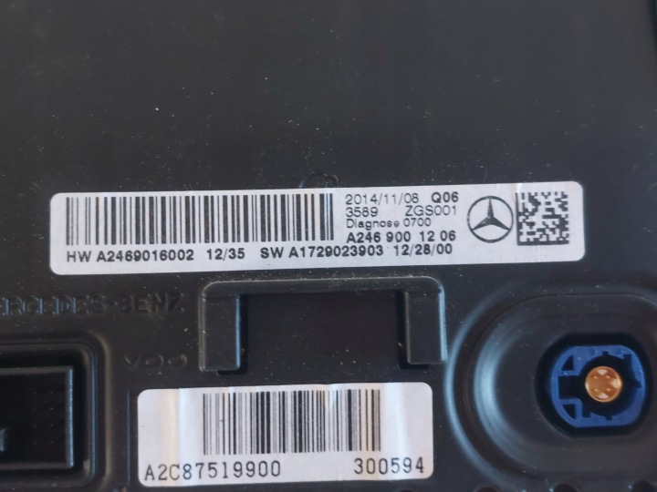 фото №11, Mercedes w176 магнітола магнітола комплект 14r