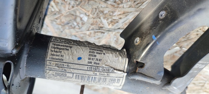 фото №10, Подрамник тележка зад audi q3 83a vw skoda 3q0505235ac