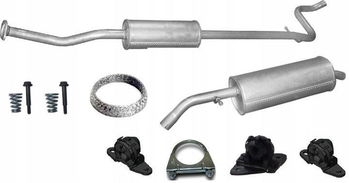 фото №1, Citroen c3 pluriel 1.4 2003-2006 глушитель комплект