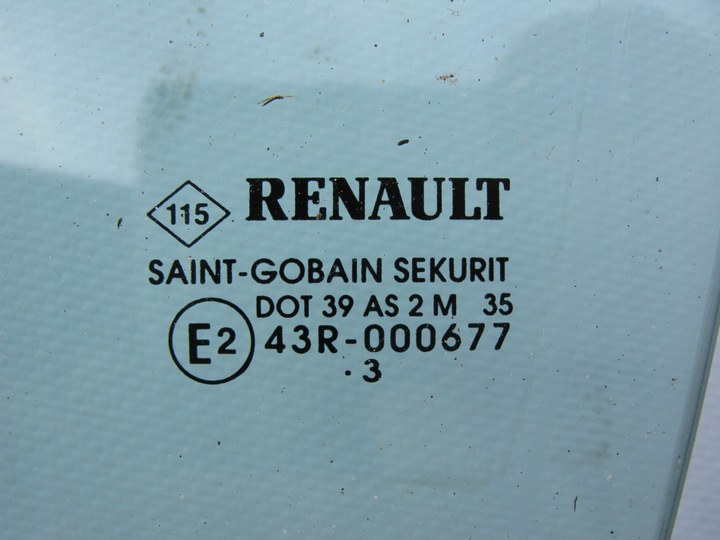 фото №3, Скло двері ліва зад renault vel satis 43r-000677 dot 39 as2 m35