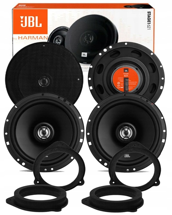 фото №1, Jbl stage 621 динаміки audi a4 b6 b7 seat exeo перед+ зад проставки