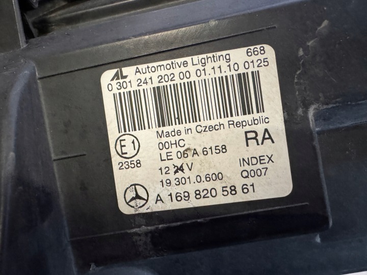 фото №11, Фара передня права mercedes a w169 рестайлінг a1698205861
