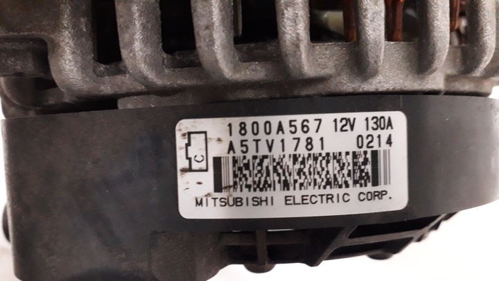 фото №8, Mitsubishi outlander asx 2.0 генератор 1800a567