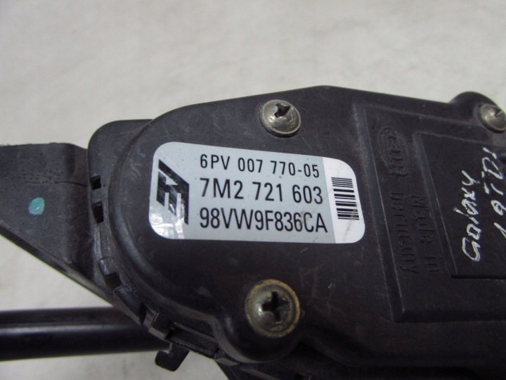 фото №5, Vw seat ford sharan alhambra galaxy педаль потенциометр газа 7m2721603