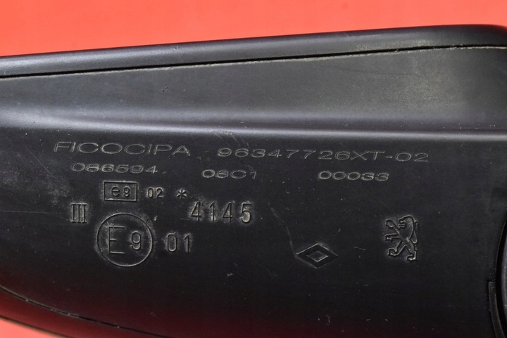 фото №7, Дзеркало ліві jasnozielone eu 96347726xt-02 peugeot 307 01-05 5 pin