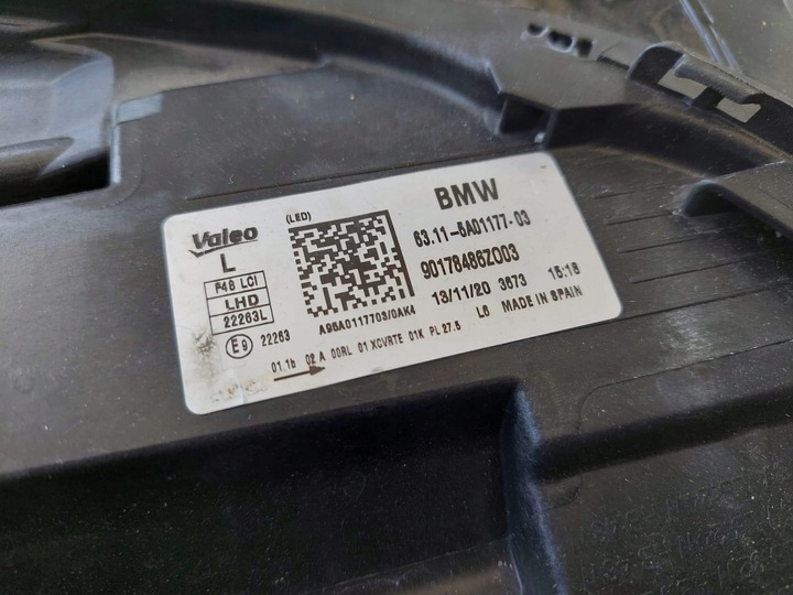 фото №7, Bmw x1 f48 рестайлинг лампа левая полный led 5a01177