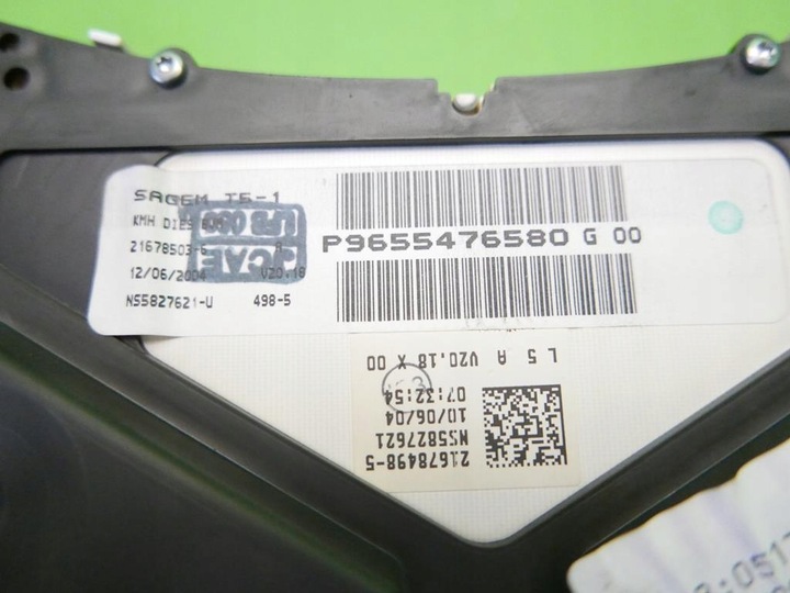 фото №8, Спідометр  прилади 9655476580 peugeot 307 phi 1.6 hdi