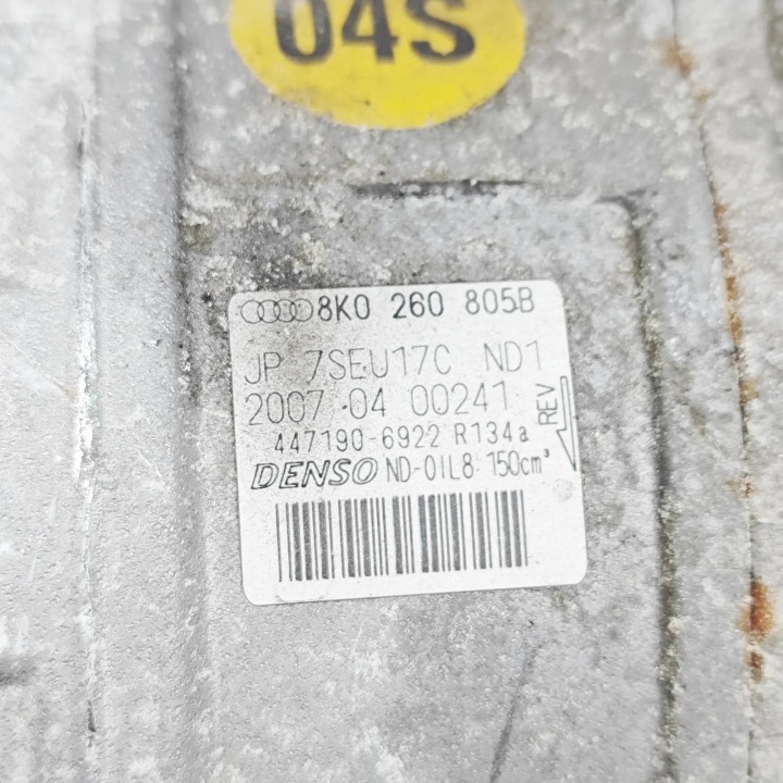 фото №7, Компресор кондиціонера audi a5 8t3 4471906922 36782211 4.2l 253kw 2007