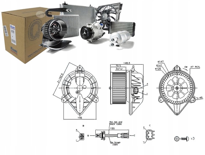 фото №12, Повітродувка nissens 87183 7701206250 renault