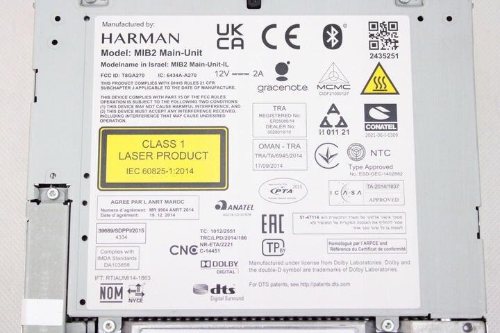 фото №5, Нова org модуль радіо зчитувач навігація audi q2 mib2 harman 81a035045c