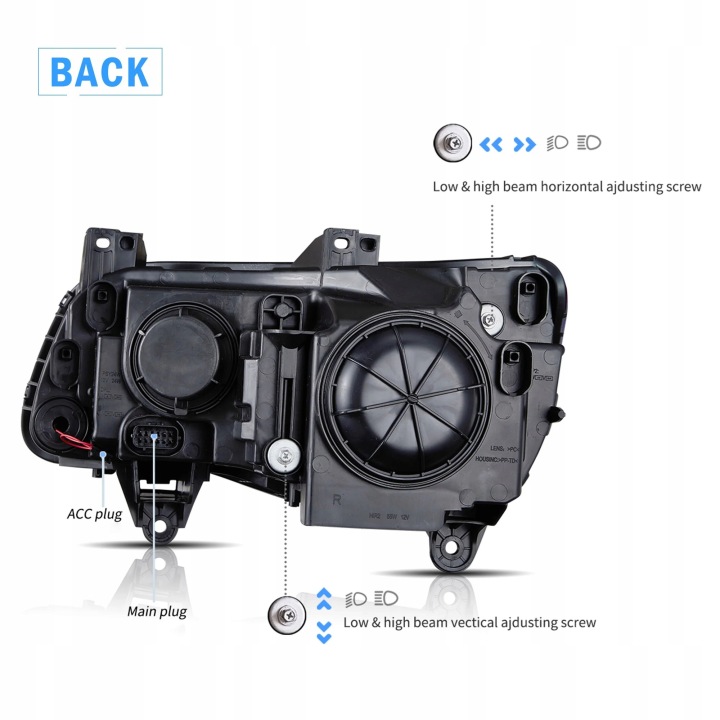 фото №14, Фары лампы kpl vland day line light led тюнинг chrysler 300 2011-2024