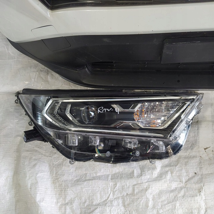 фото №11, Rav4 v гибрид перед бампер капот лампы крыло