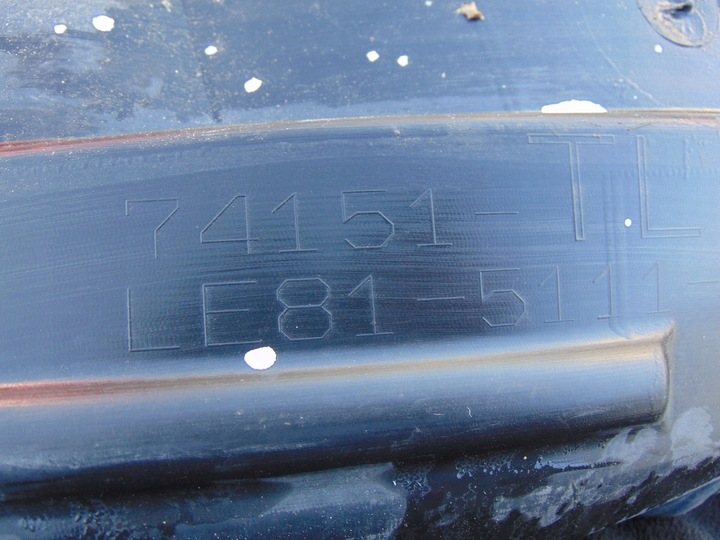 фото №10, Подкрылок левый перед honda accord viii 74151-tl0-g000