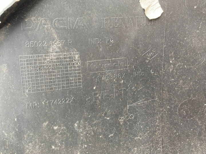 фото №7, Dacia sandero ii комплектный бампер зад 850221967r