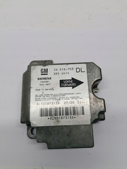 фото №1, Модуль подушка безпеки opel оригінальний номер 24416703