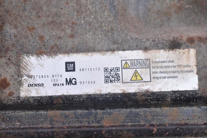 фото №8, Блок управления двигателя 98113172 mb275800-8176 opel zafira b 1.7 cdti 125km 08-14